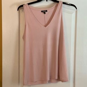 Pink sleeveless top